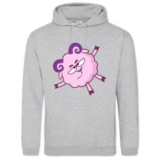Hoodie with Print Unhappy With Smeshariki Barash - 2XL grey