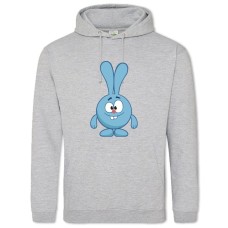 Худі з принтом Смішарики Крош Зайка - 2XL сірий
