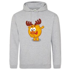 Худі з принтом Смішарики Лосяш - 2XL сірий