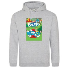 Hoodie with Print The Smurfs Cartoon Version - 2XL grey