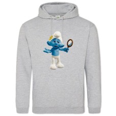 Hoodie with Print The Smurfs Funny Smurf - 2XL grey