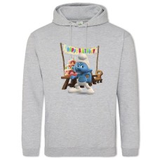 Hoodie with Print The Smurfs Happy Birthday - 2XL grey