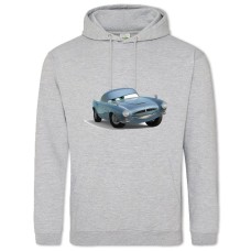 Hoodie with Print Cars Blue Car - 2XL grey