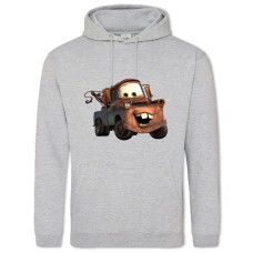 Hoodie with Print Cars Old Car - 2XL grey