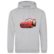Hoodie with Print Cars Car Red - 2XL grey