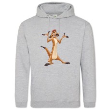 Hoodie with Print Timon And Pumbaa Funny Timon - 2XL grey