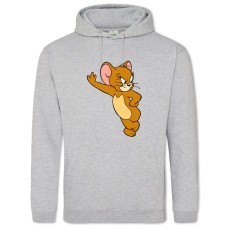 Hoodie with Print Tom And Jerry Mouse - 2XL grey