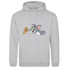 Hoodie with Print Tom And Jerry Main Heroes - 2XL grey