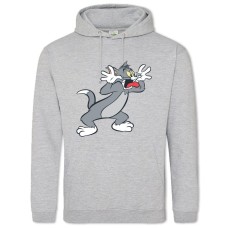 Hoodie with Print Tom And Jerry Cat - 2XL grey