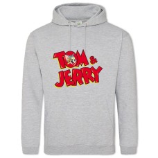 Hoodie with Print Tom And Jerry Logo - 2XL grey