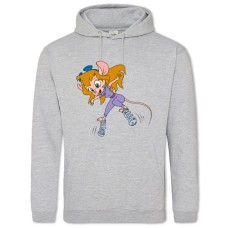 Hoodie with Print Chip And Dale Rescue Rangers Hero Gadget Hackwrench - 2XL grey