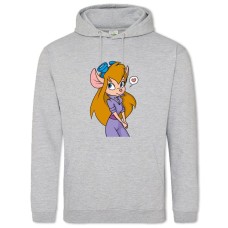 Hoodie with Print Chip And Dale Rescue Rangers Gadget Hackwrench - 2XL grey