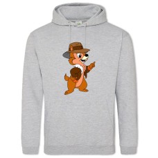 Hoodie with Print Chip And Dale Rescue Rangers Cute Hero - 2XL grey
