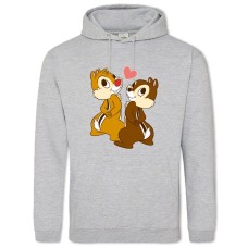 Hoodie with Print Chip And Dale Rescue Rangers Lovely Heroes - 2XL grey