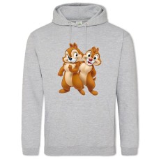 Hoodie with Print Chip And Dale Rescue Rangers Funny Heroes - 2XL grey