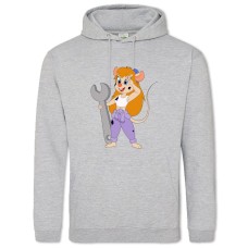 Hoodie with Print Chip And Dale Rescue Rangers Gadget Hackwrench Hero - 2XL grey