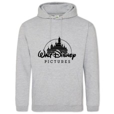 Hoodie with Print Disney Logo - 2XL grey