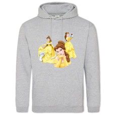 Hoodie with Print Disney Belle Princess - 2XL grey