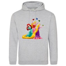Hoodie with Print Disney Cute Princess - 2XL grey