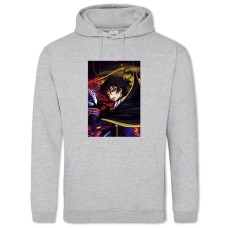 Hoodie with Print Code Geass Black Prince Hero - 2XL grey