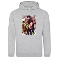 Hoodie with Print Code Geass Main Heroes - 2XL grey