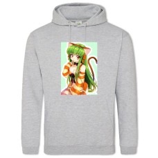 Hoodie with Print Code Geass Cc Cute Girl - 2XL grey