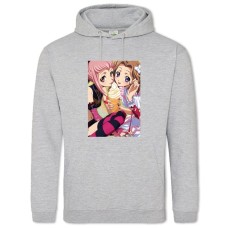 Hoodie with Print Code Geass Girls - 2XL grey