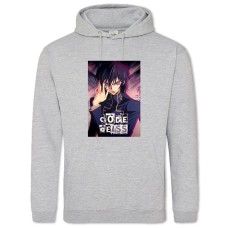 Hoodie with Print Code Geass Main Theme - 2XL grey