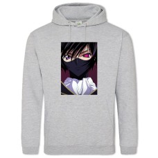 Hoodie with Print Code Geass Lelouch Lamperouge Hero - 2XL grey