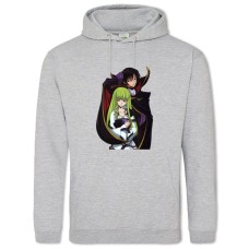Hoodie with Print Code Geass Cc With Black Prince - 2XL grey