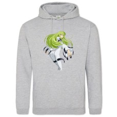 Hoodie with Print Code Geass C2 Hero Girl - 2XL grey