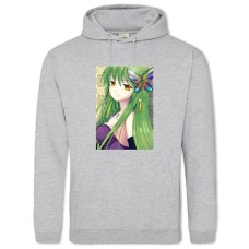 Hoodie with Print Code Geass Cc With Butterfly - 2XL grey