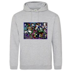 Hoodie with Print Danganronpa Art - 2XL grey