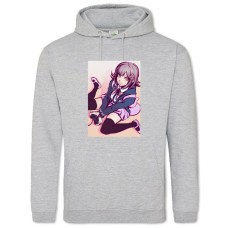 Hoodie with Print Danganronpa Cute Art Game Version - 2XL grey