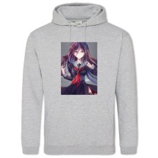 Hoodie with Print Danganronpa Hero Girl - 2XL grey