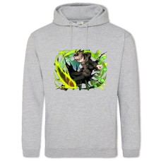 Hoodie with Print Danganronpa Battle Hero - 2XL grey