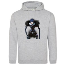 Hoodie with Print Death Note Ryuk - 2XL grey