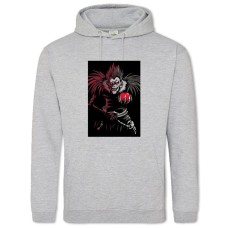 Hoodie with Print Death Note Ryuk Hero - 2XL grey