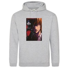 Hoodie with Print Death Note Characters - 2XL grey