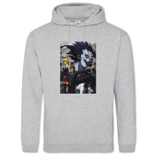 Hoodie with Print Death Note Main Characters - 2XL grey