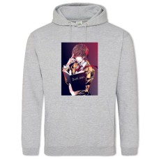 Hoodie with Print Death Note Light Yagami - 2XL grey