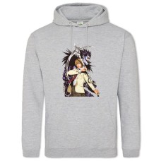 Hoodie with Print Death Note Ryuk With Light Yagami - 2XL grey