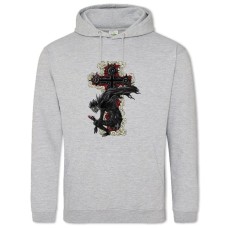 Hoodie with Print Death Note Ryuk Death Version - 2XL grey