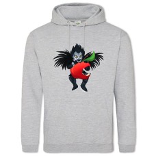 Hoodie with Print Death Note Light Yagami Apple - 2XL grey