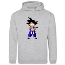 Hoodie with Print Dragon Ball Gokuu Son - 2XL grey