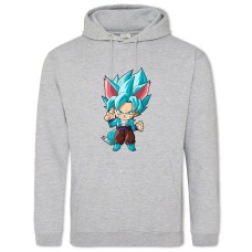 Hoodie with Print Dragon Ball Neko Hero - 2XL grey