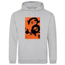 Hoodie with Print Dragon Ball Prange Art - 2XL grey