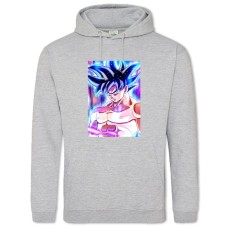 Hoodie with Print Dragon Ball Power Hero - 2XL grey
