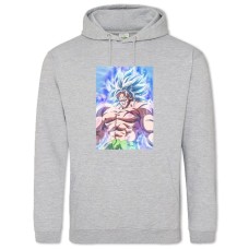 Hoodie with Print Dragon Ball Ultra Power Hero - 2XL grey