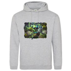Hoodie with Print Dragon Ball Print - 2XL grey